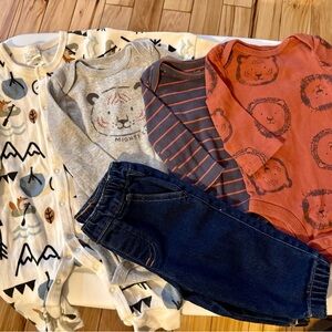 Carter's Kids Long Sleeve Bodysuit Bundle 3M